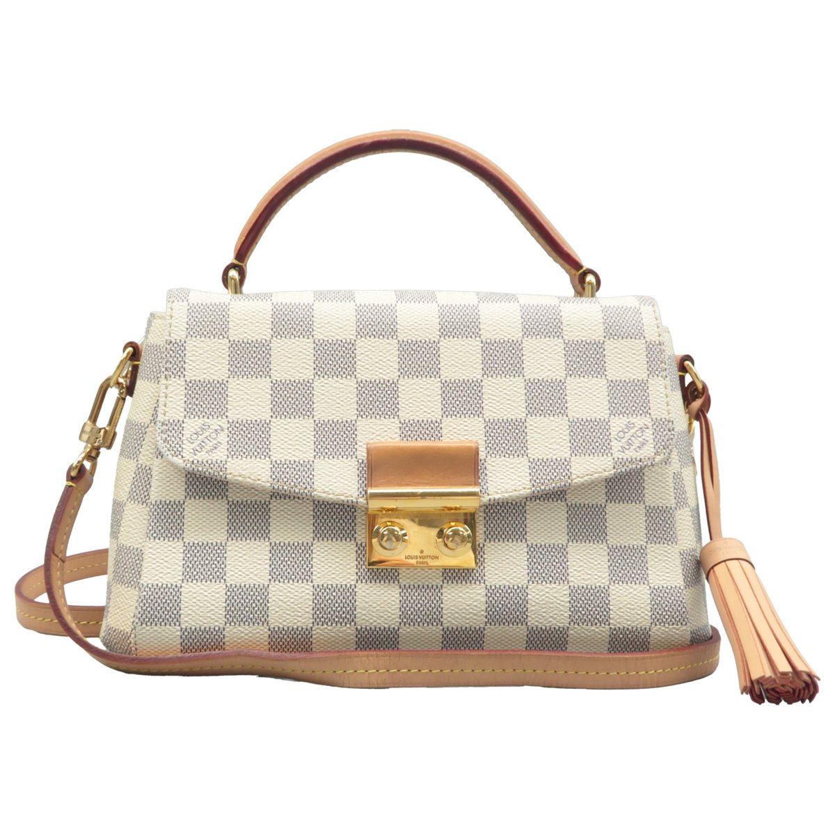 Croisette leather satchel