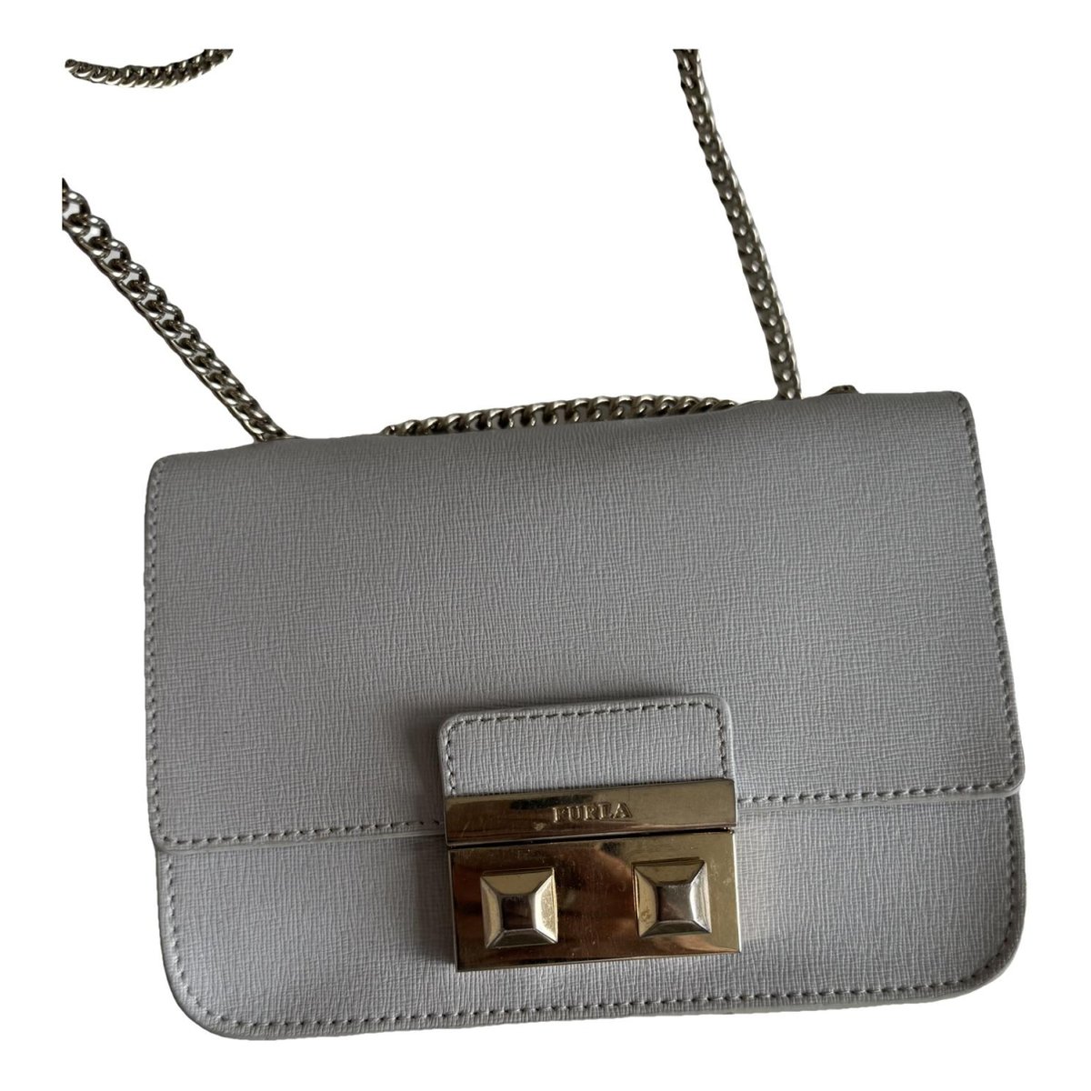 Metropolis leather clutch bag