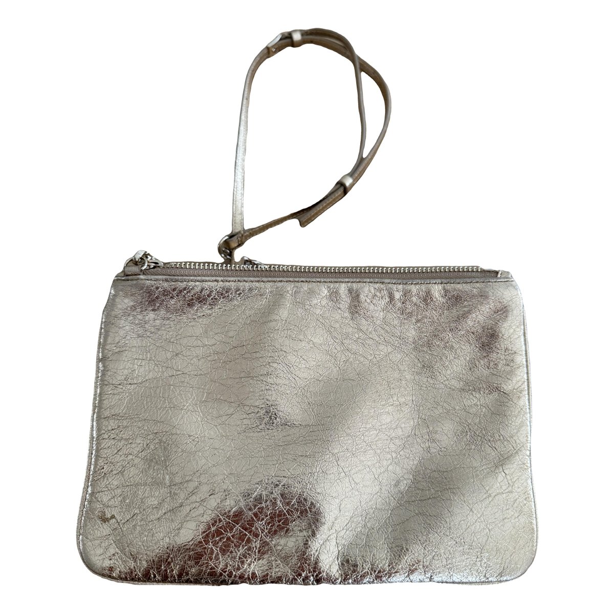 Addict leather clutch bag