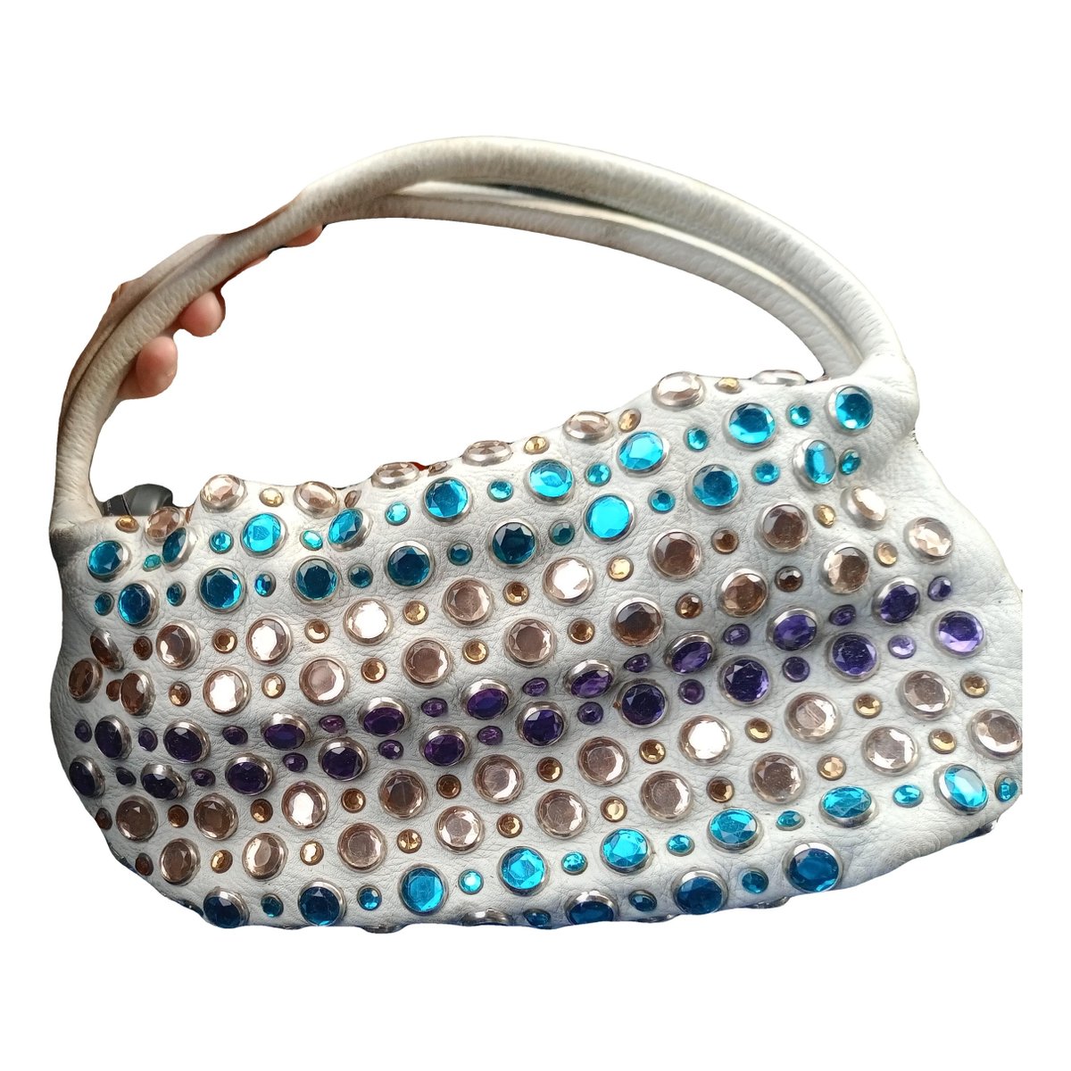 Domino leather handbag