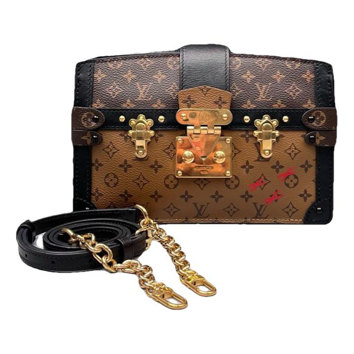 Pochette Trunk leather handbag