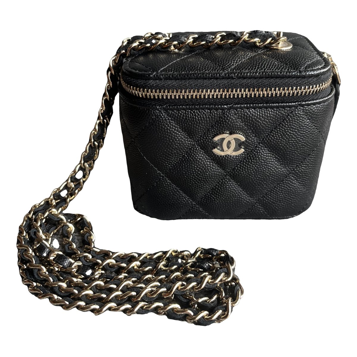 Vanity leather handbag