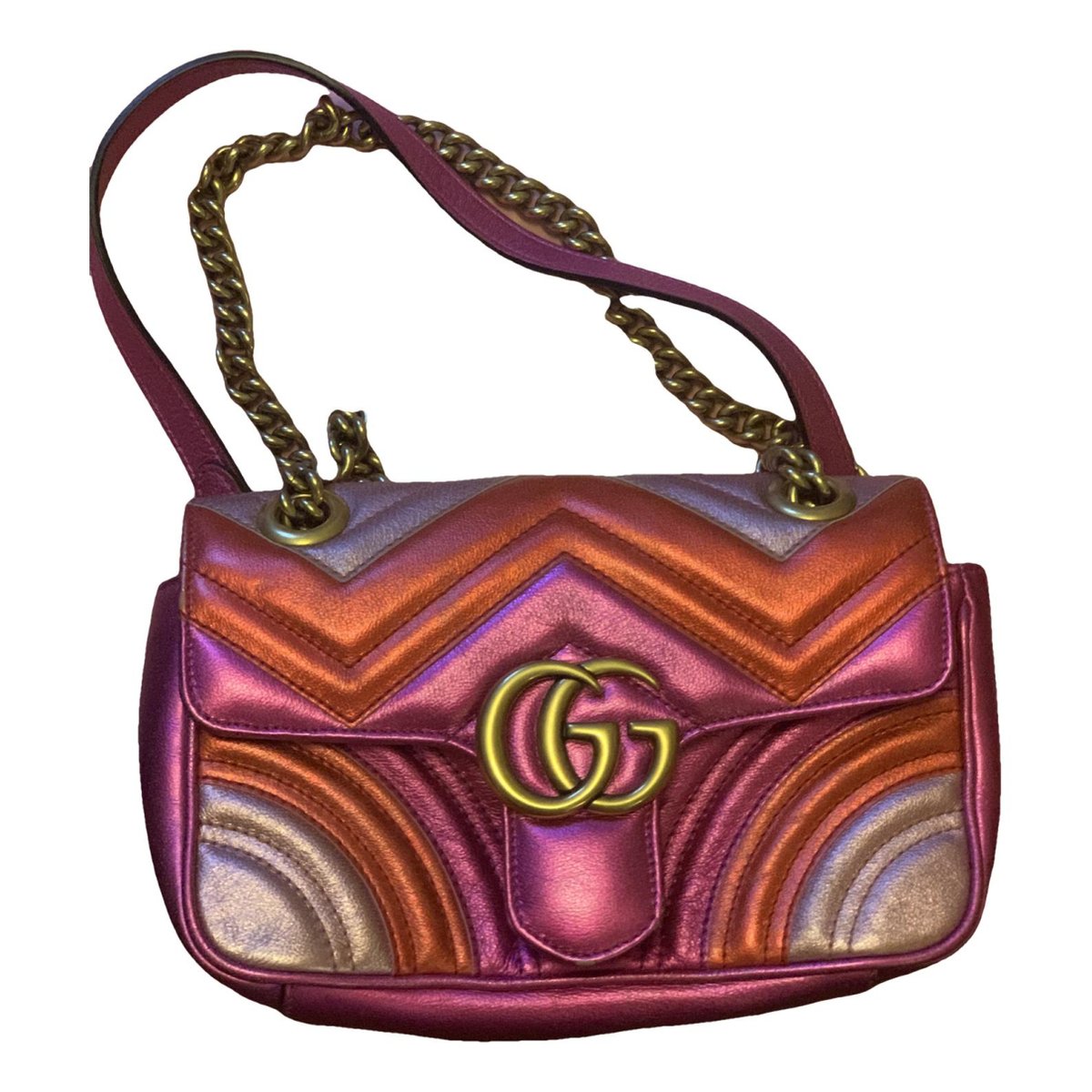 GG Marmont Flap leather crossbody bag