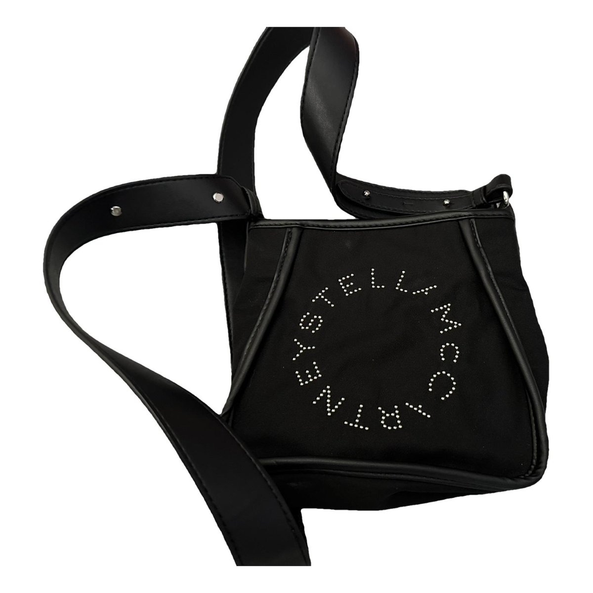 Logo vinyl crossbody bag