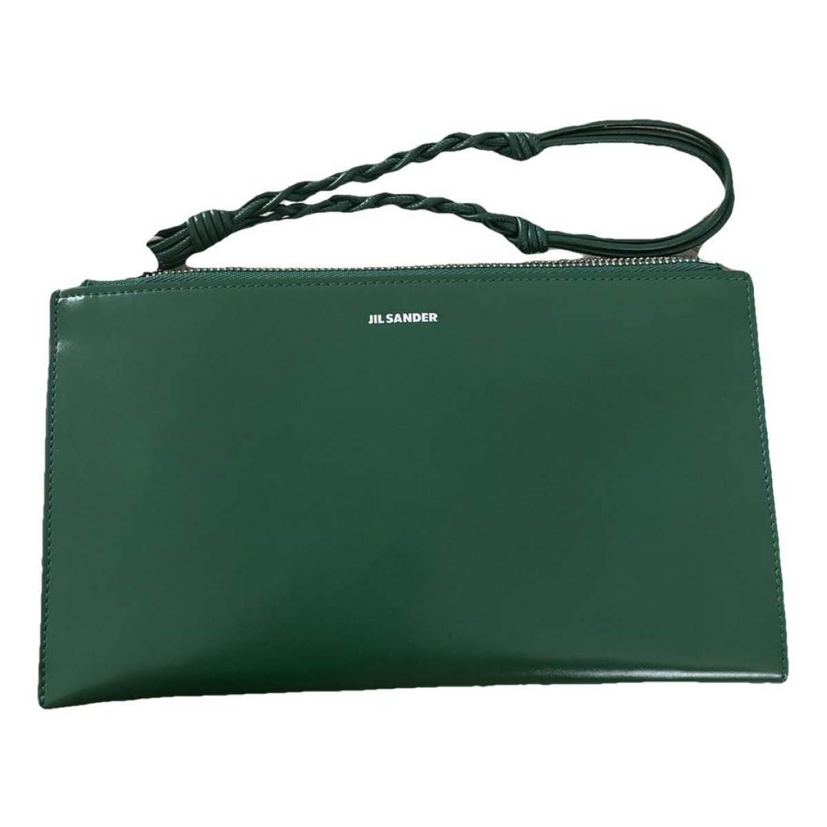 Leather clutch bag