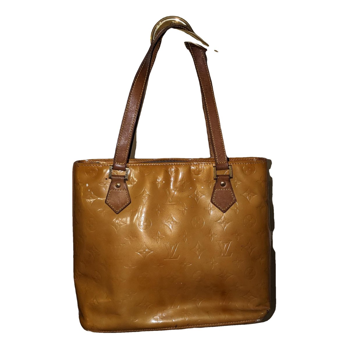 Houston patent leather handbag