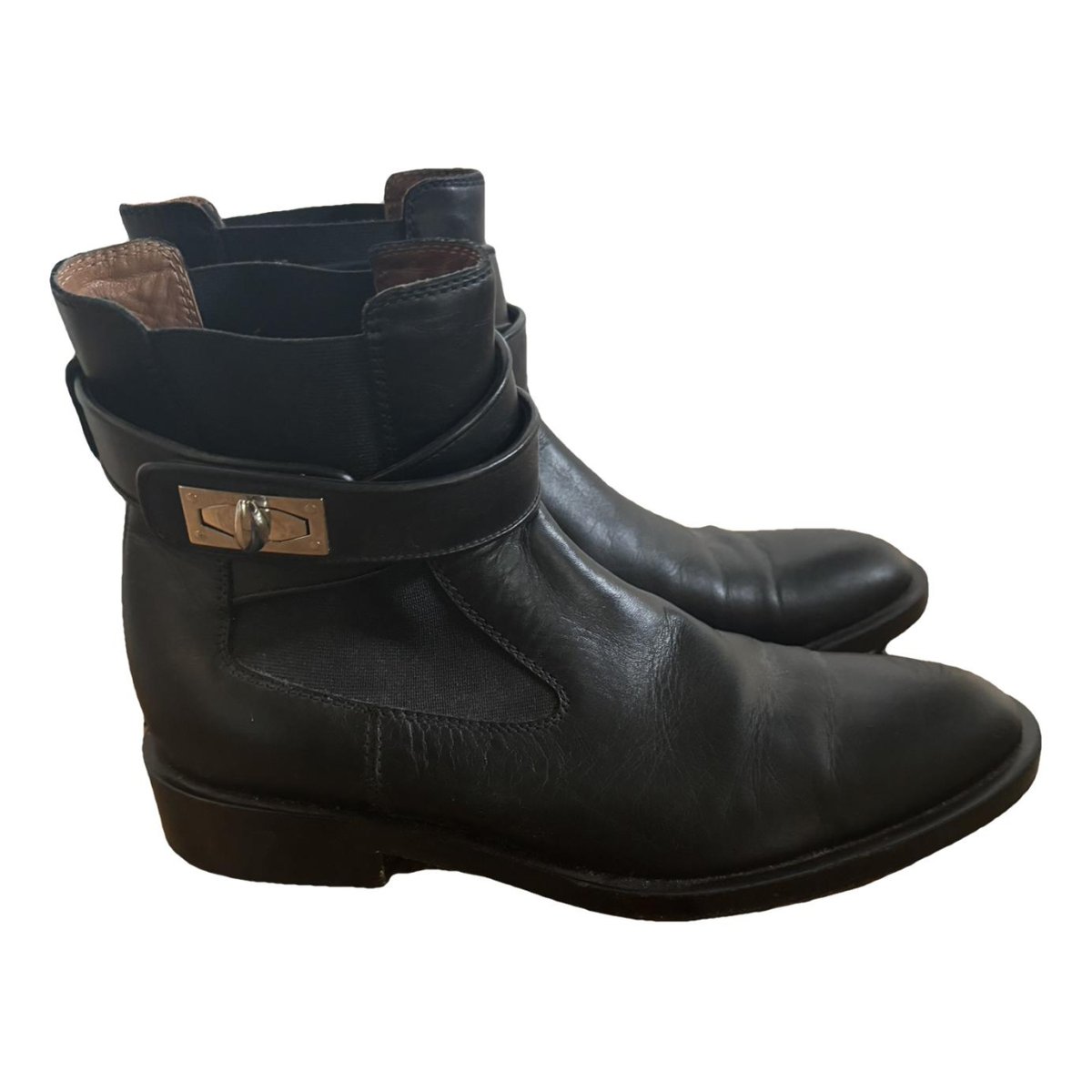 Shark leather boots