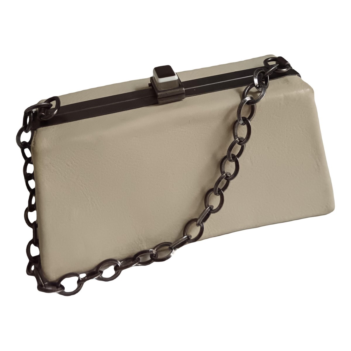 Trunk leather mini bag