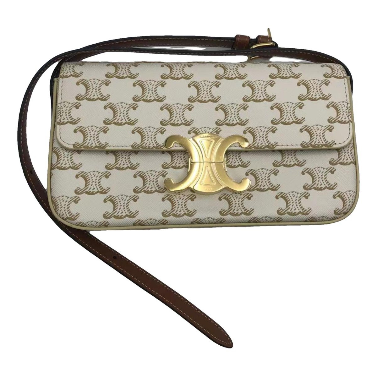 Triomphe Long leather handbag