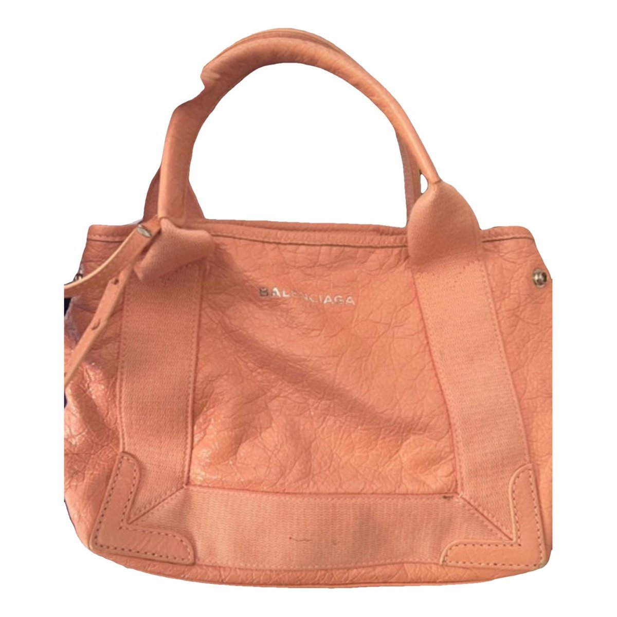 Navy cabas leather tote