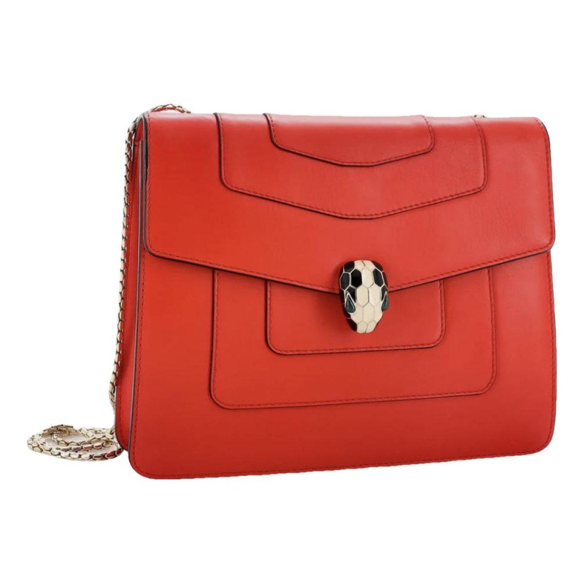 Serpenti leather handbag