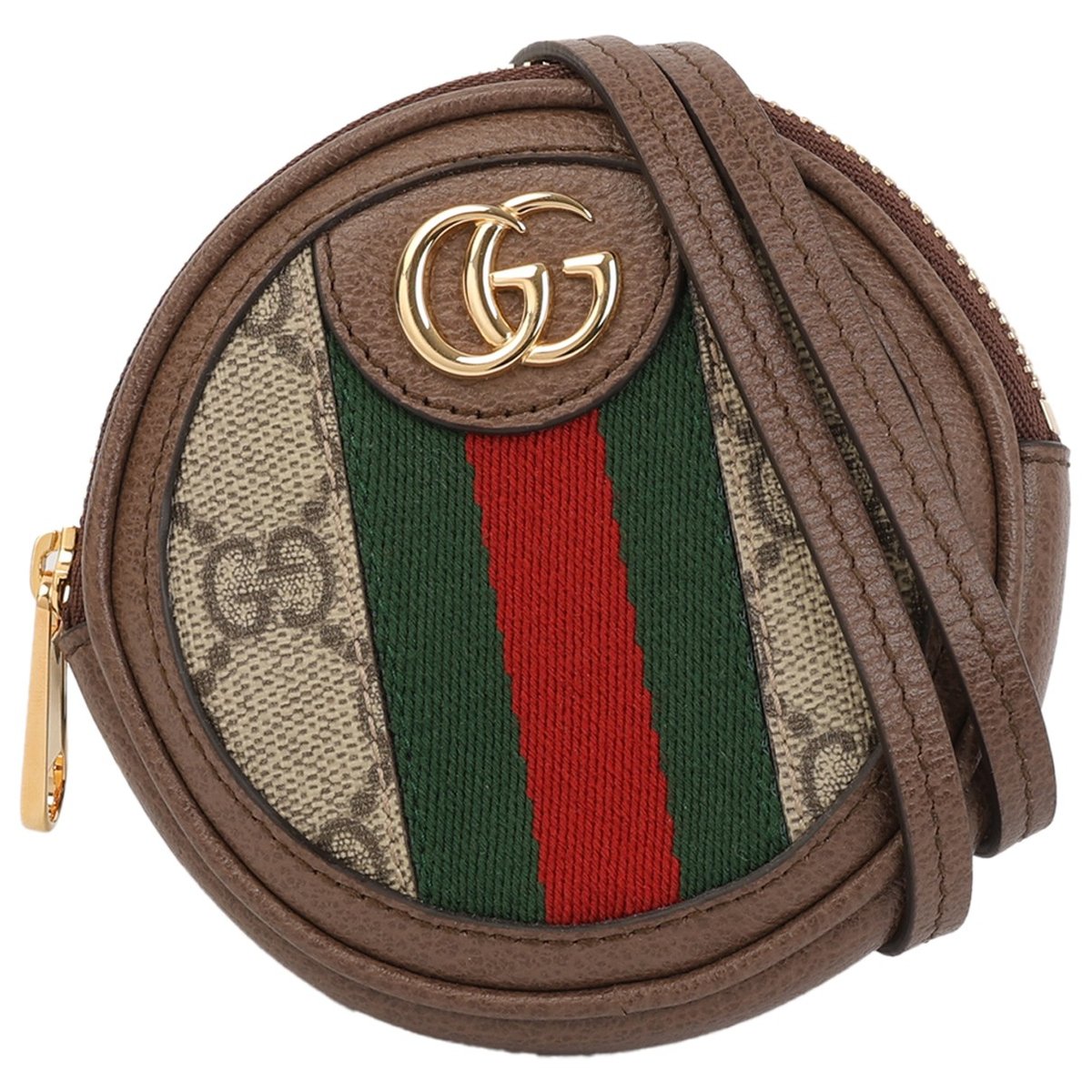 Ophidia Round leather handbag