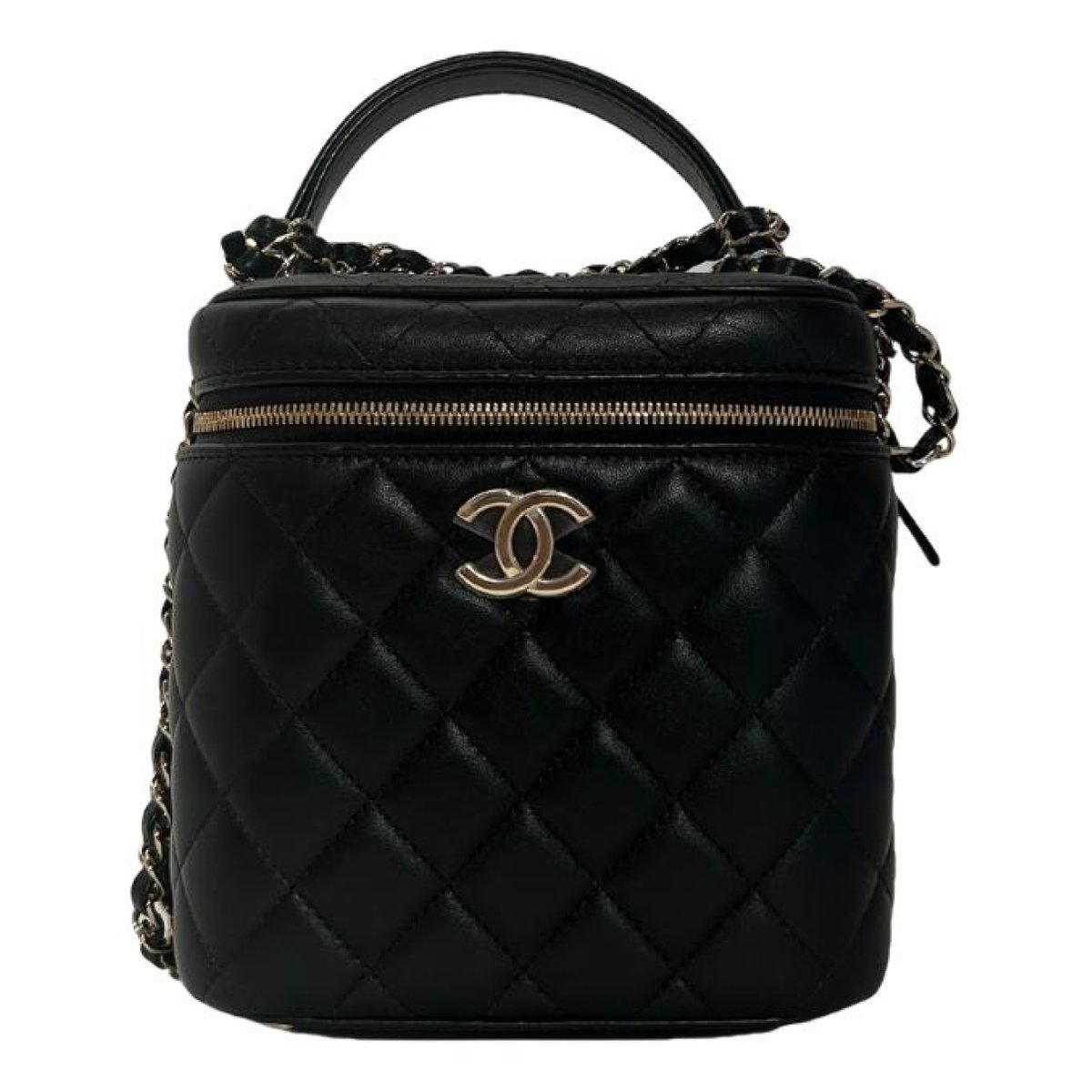 Vanity leather handbag