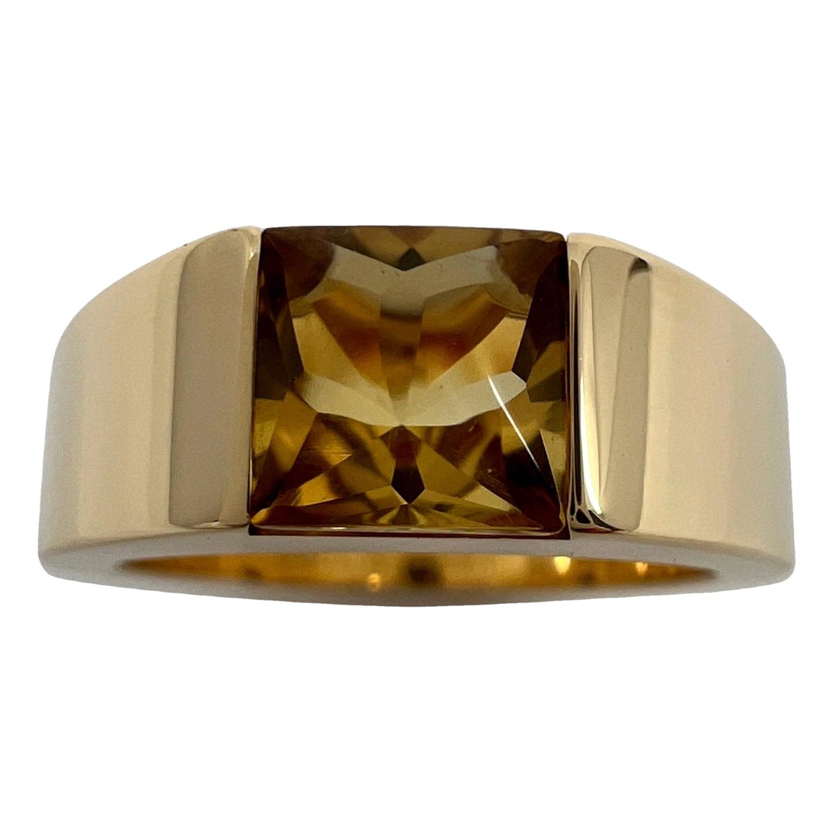 Tank yellow gold ring