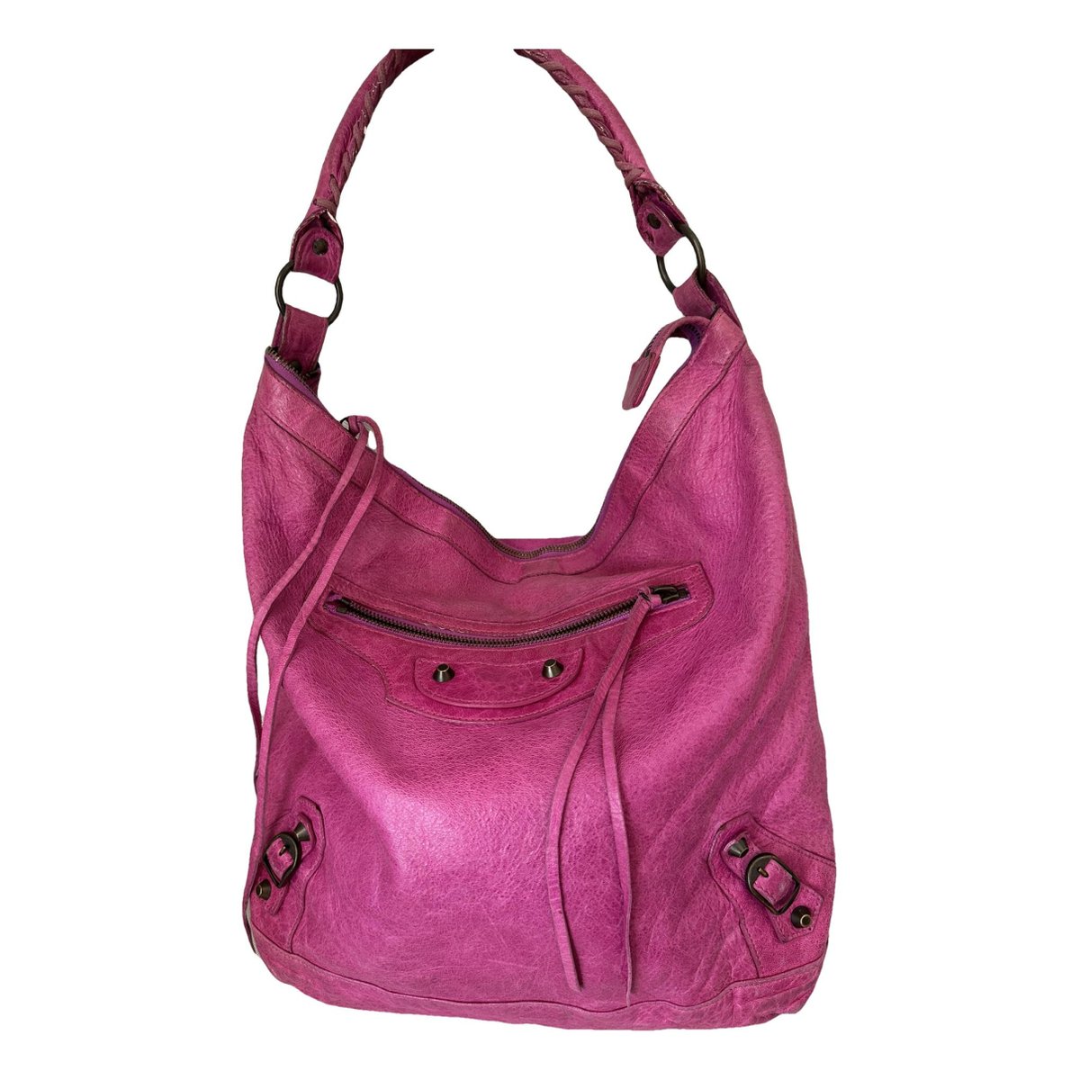 Courier XL leather tote