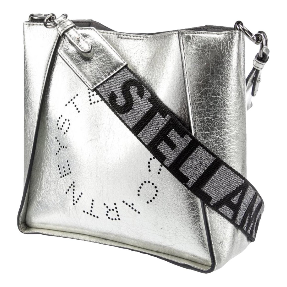 Logo vegan leather crossbody bag