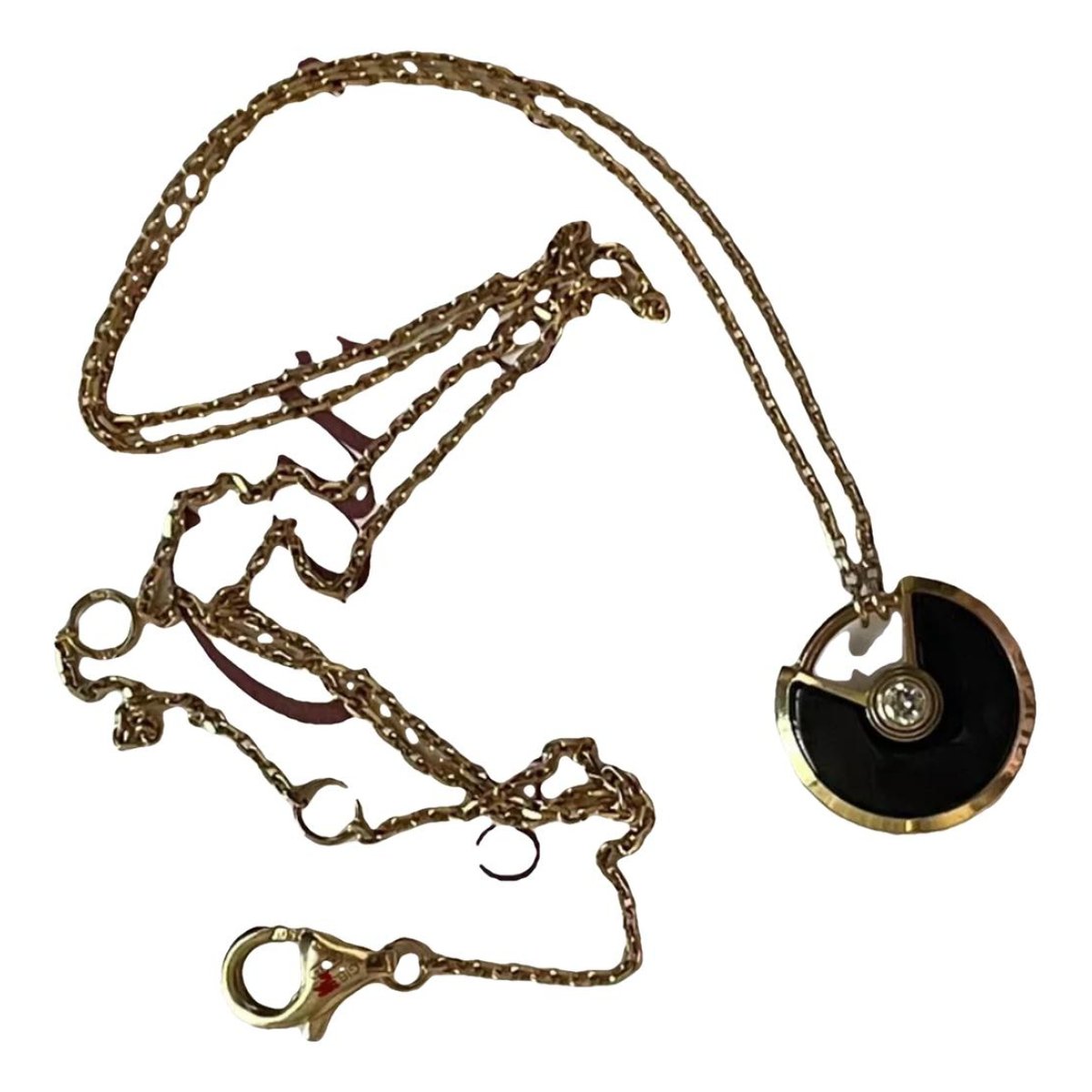 Amulette pink gold necklace