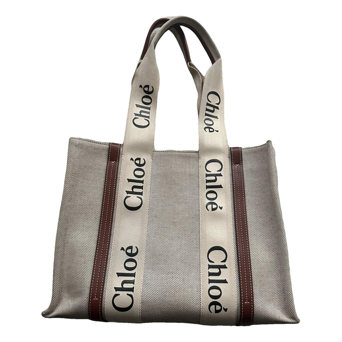 Woody wool tote