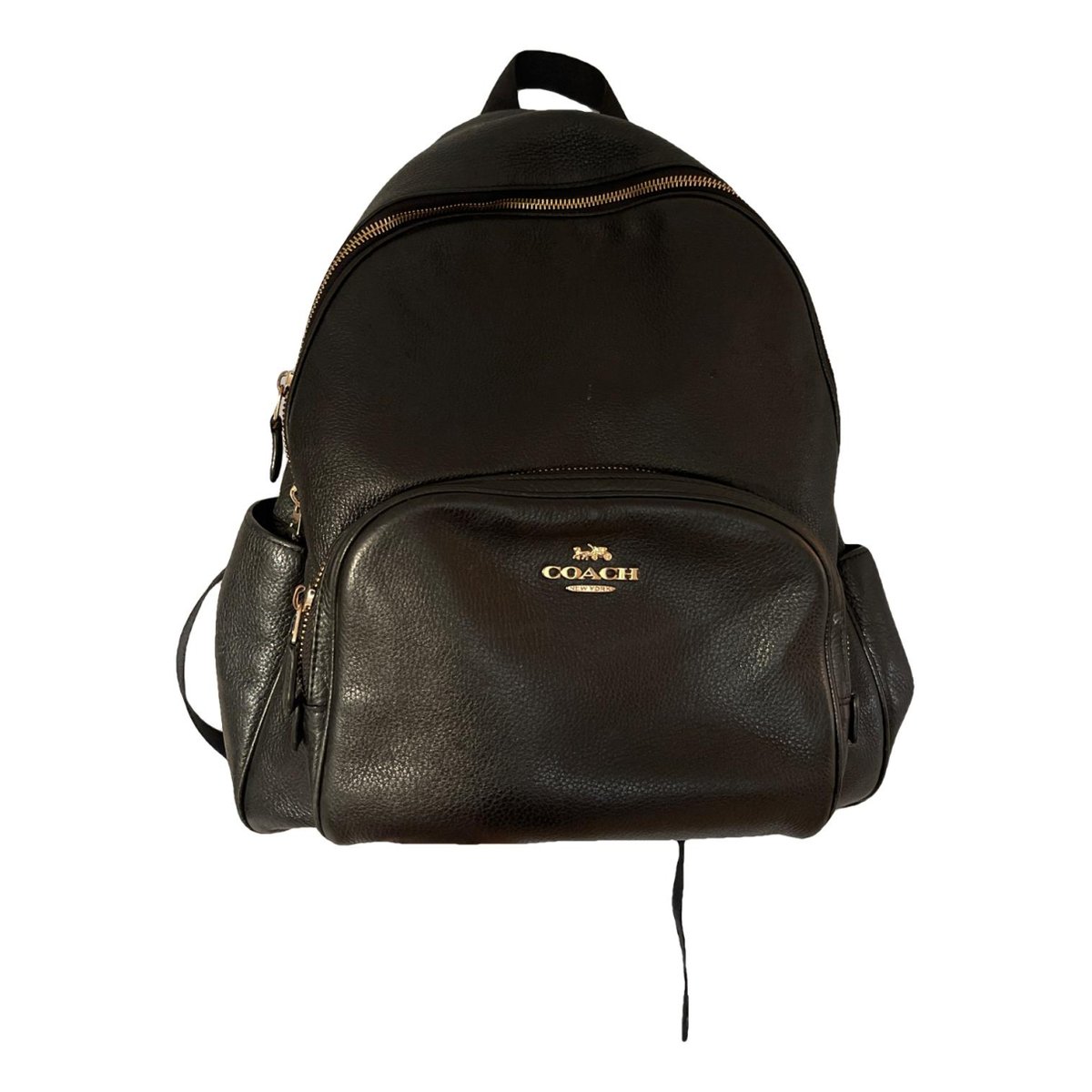 Campus leather backpack