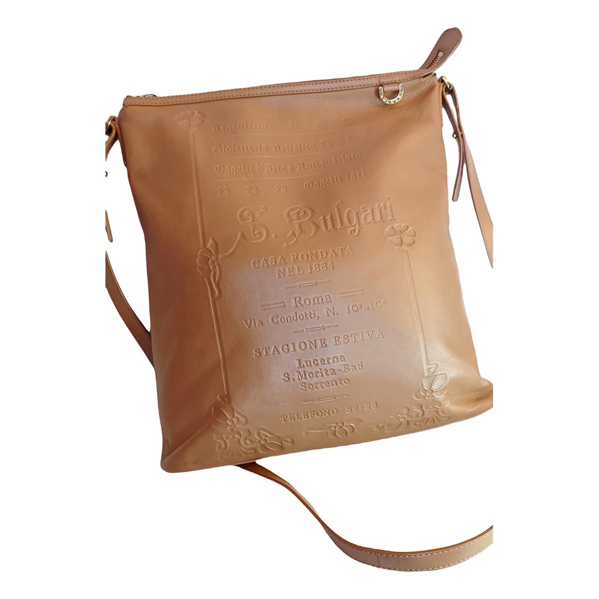 Bulgari leather tote