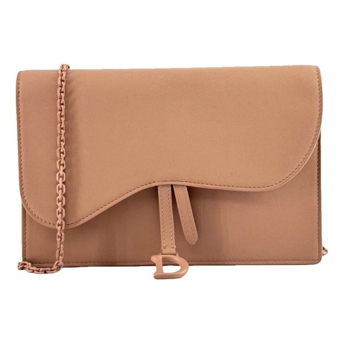 Saddle Wallet On Chain leather crossbody bag