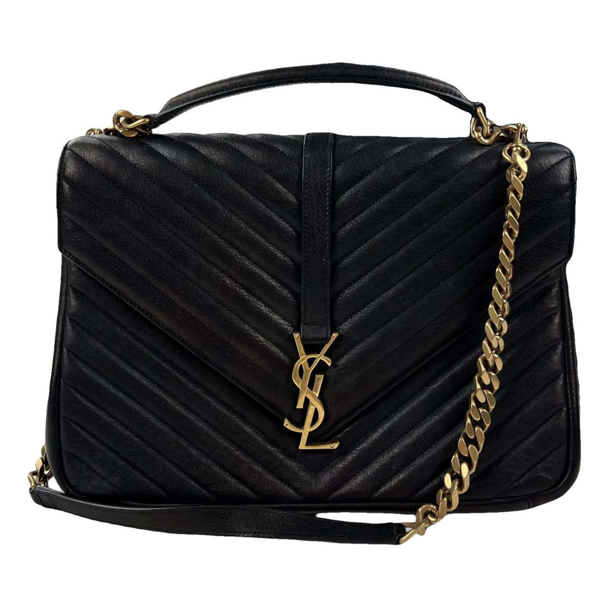 Collége monogramme leather handbag