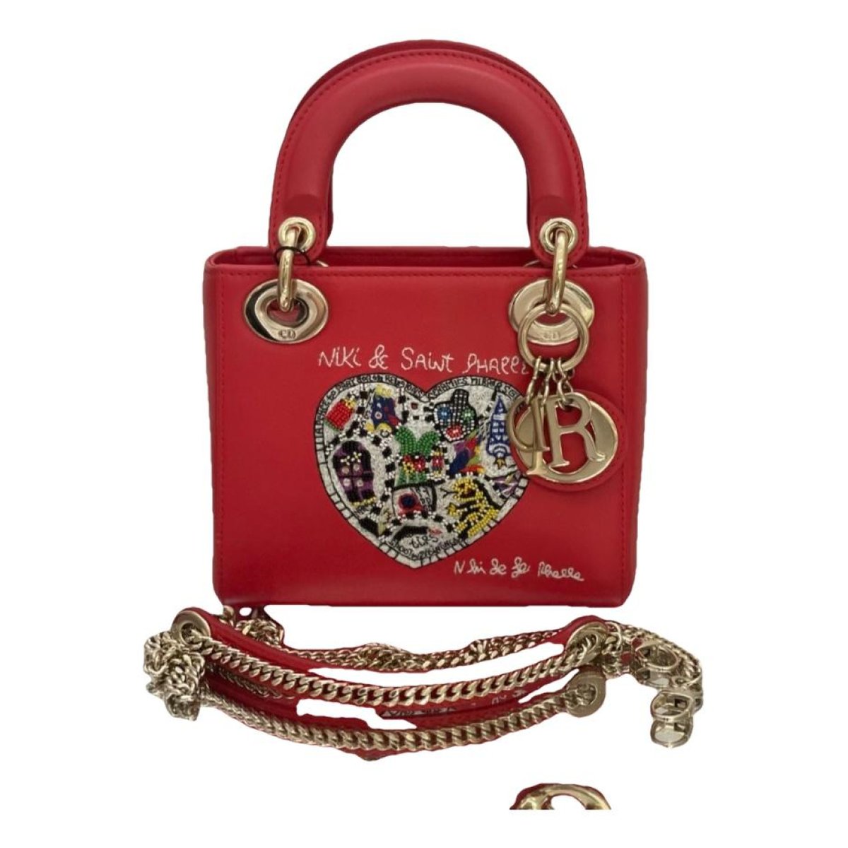 Lady Dior leather crossbody bag