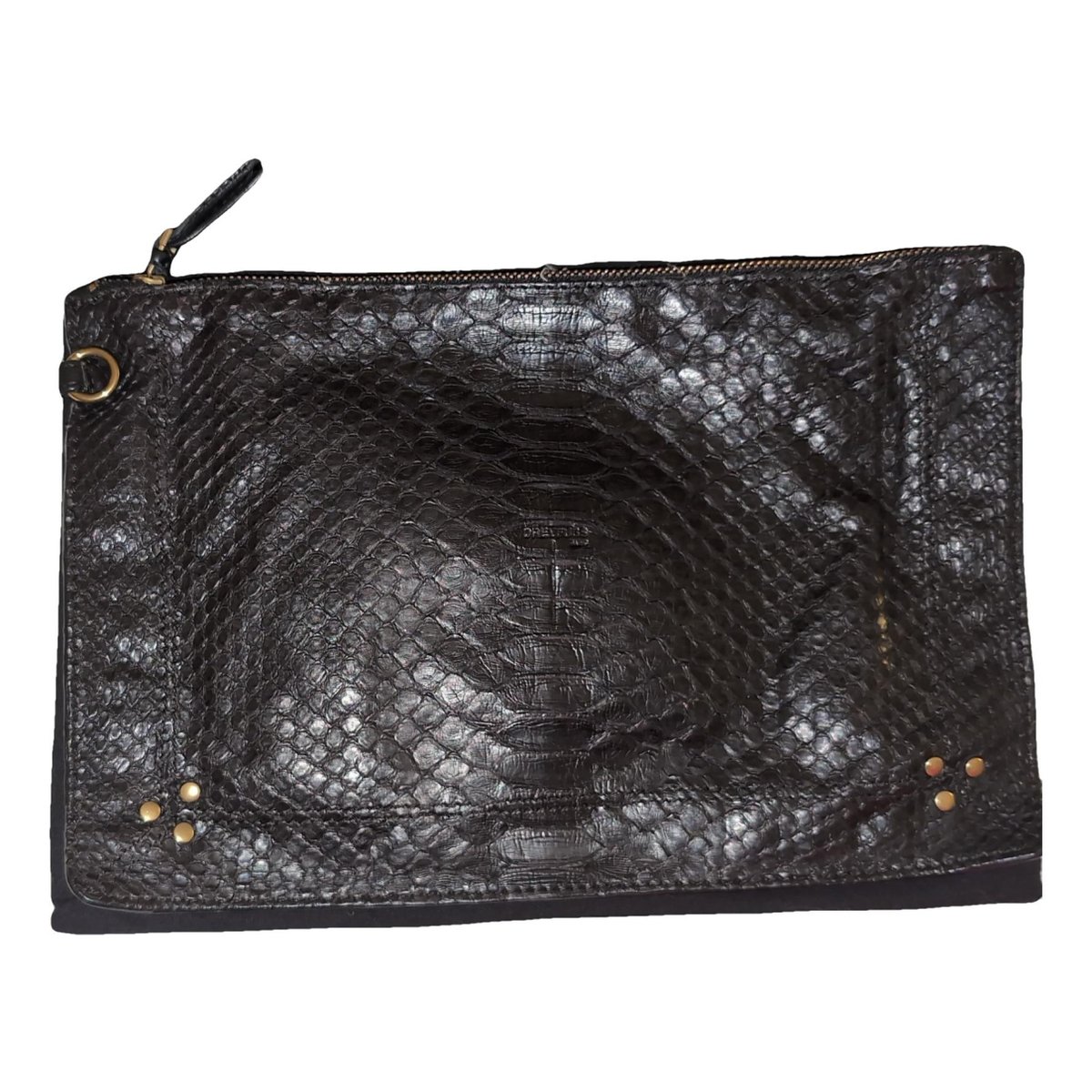 Popoche leather clutch bag