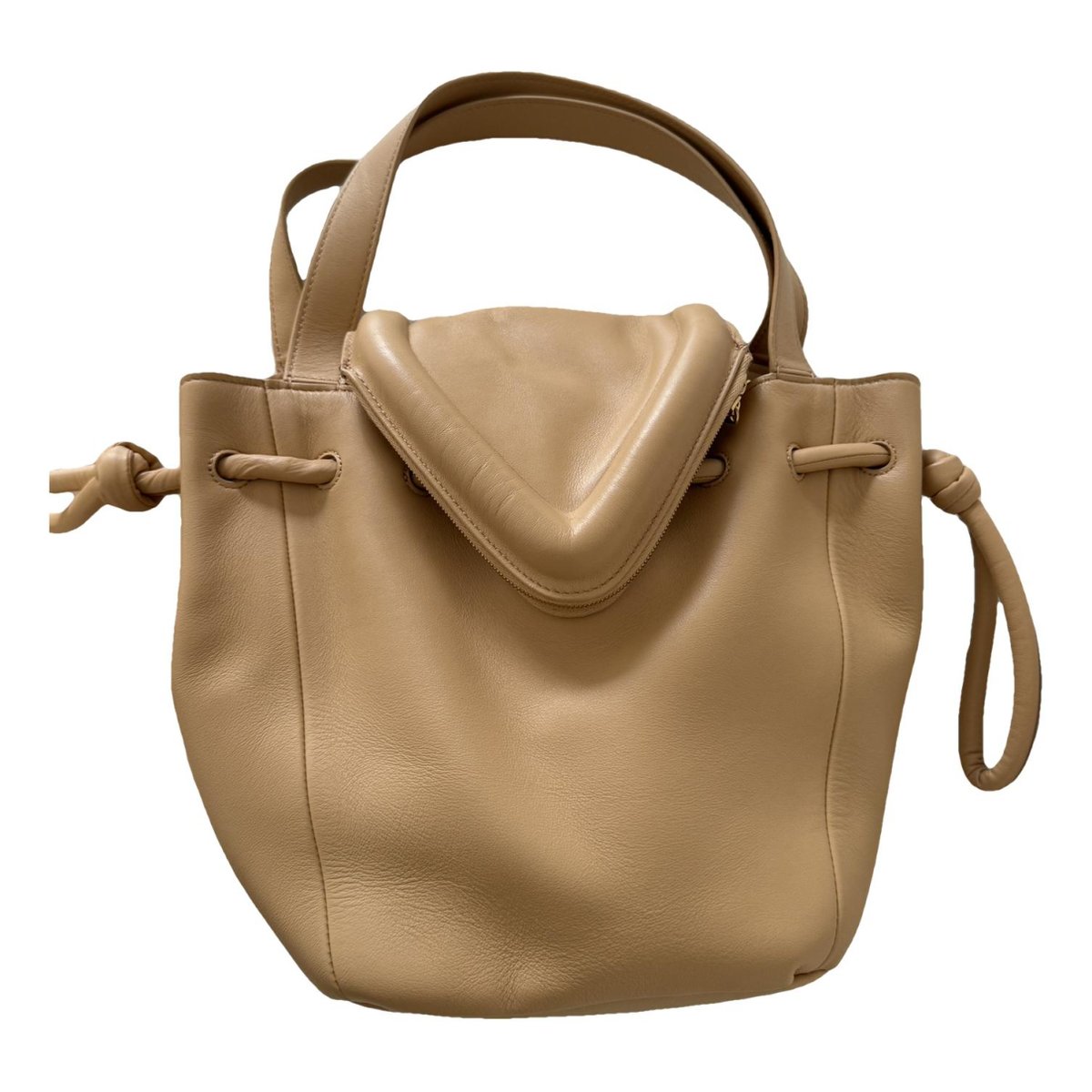 Point leather handbag