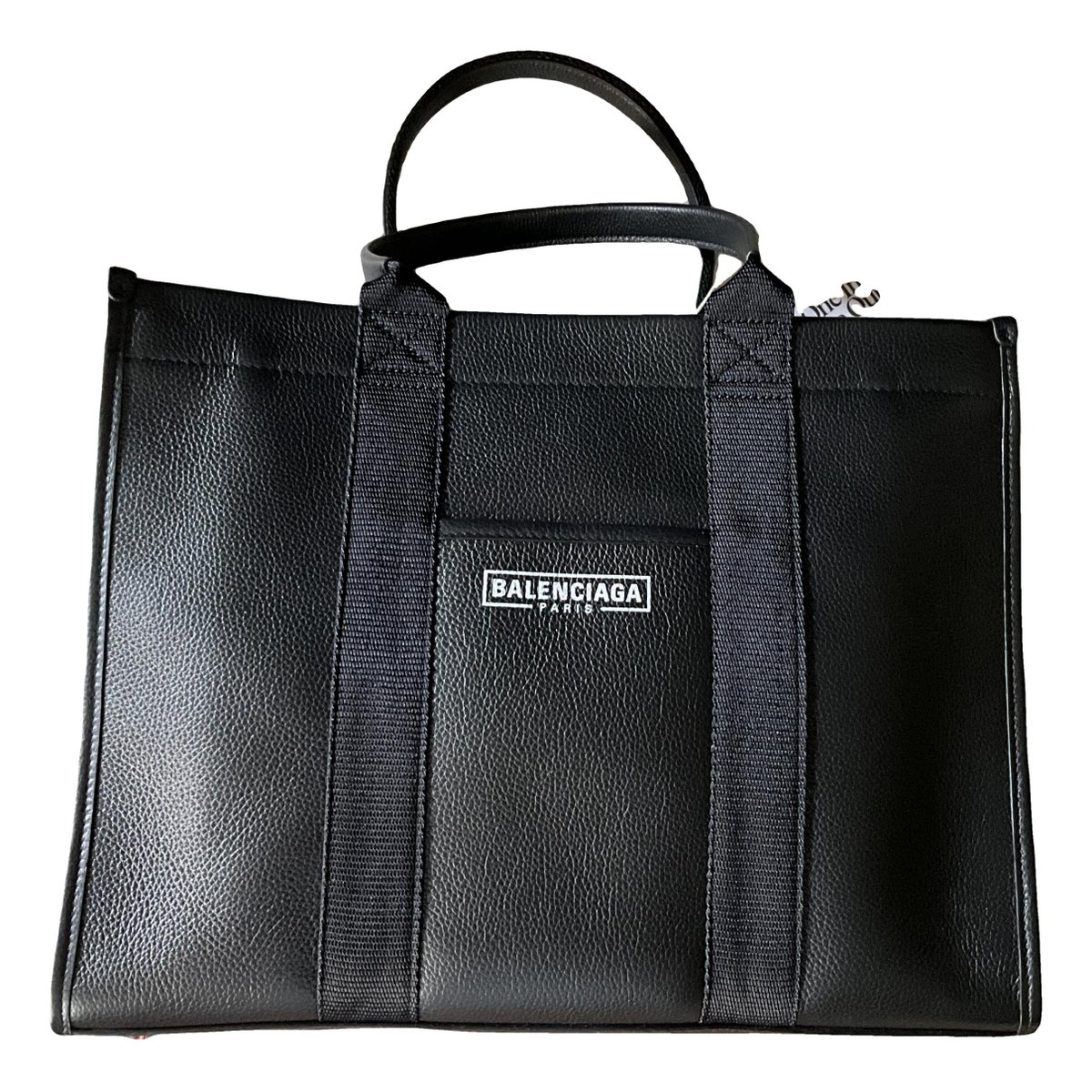 Hardware leather handbag