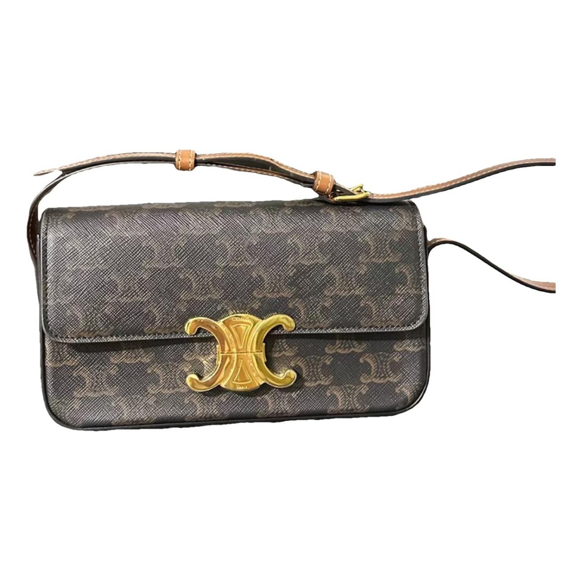 Triomphe Long cloth handbag