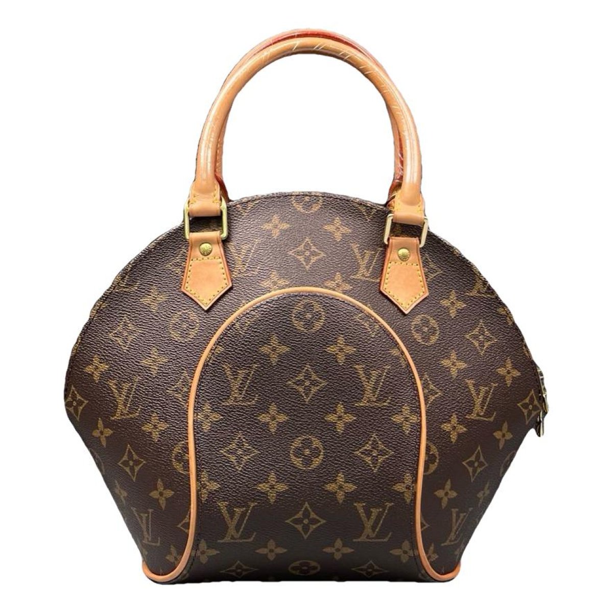 Ellipse leather handbag
