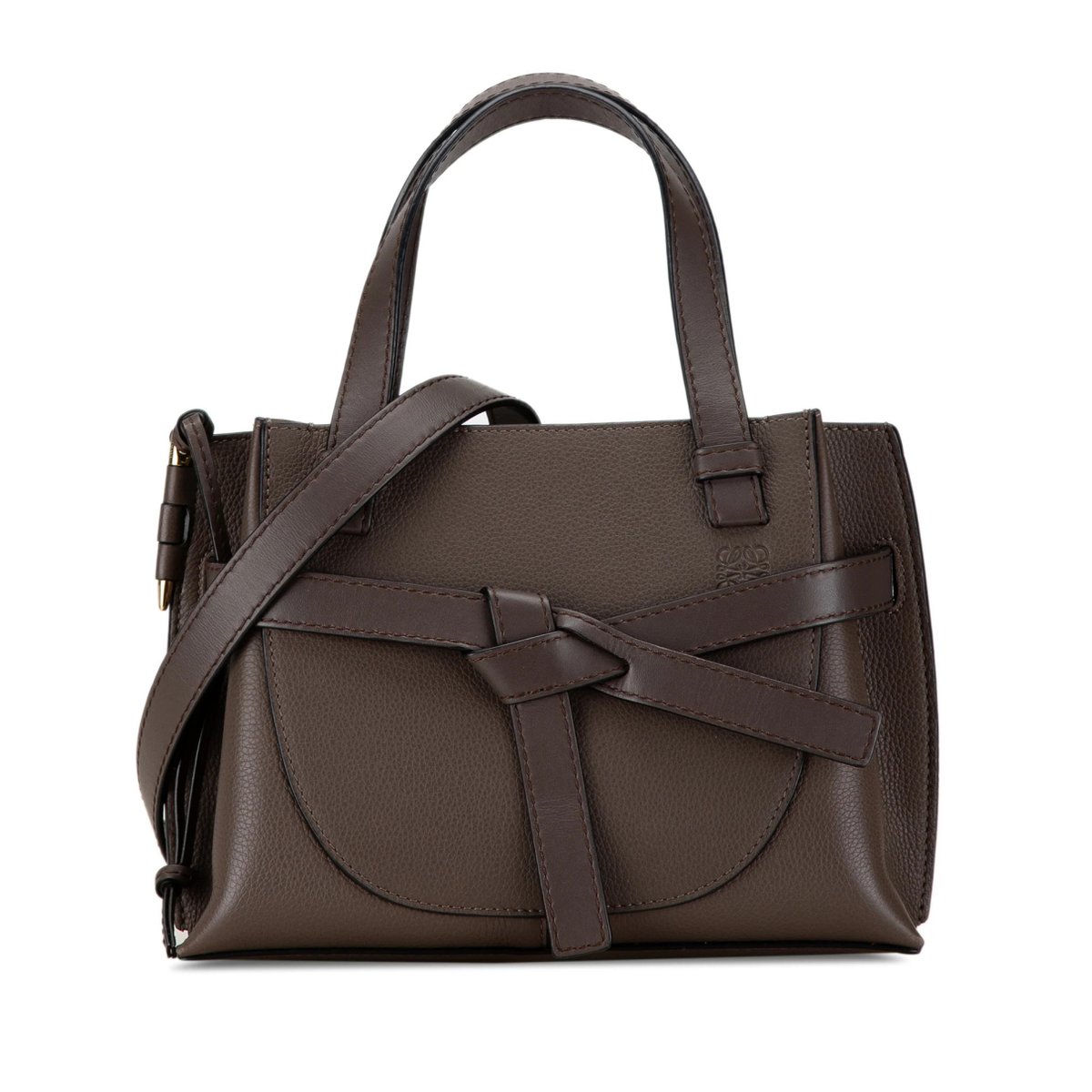 Gate Top Handle leather crossbody bag