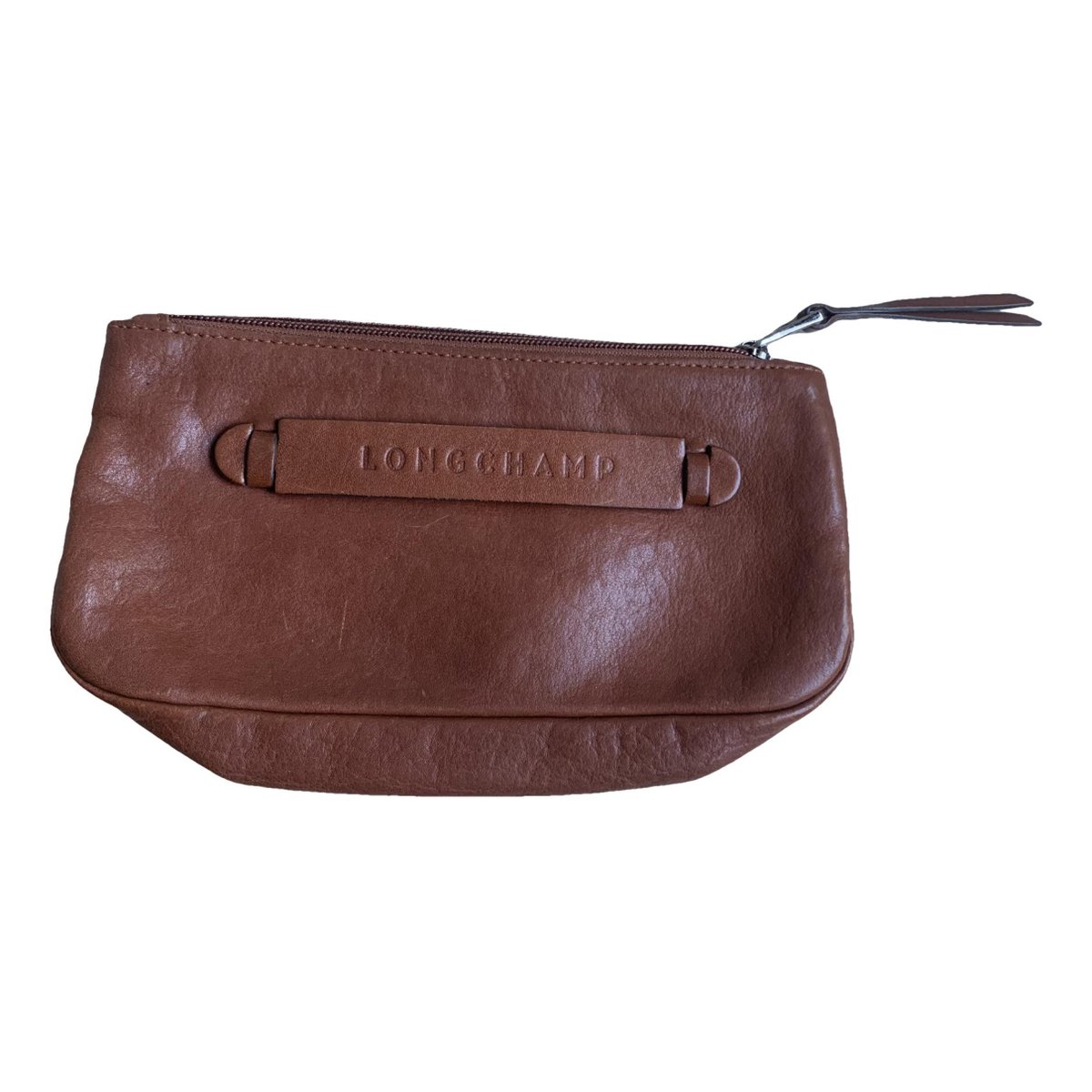 3D leather clutch bag
