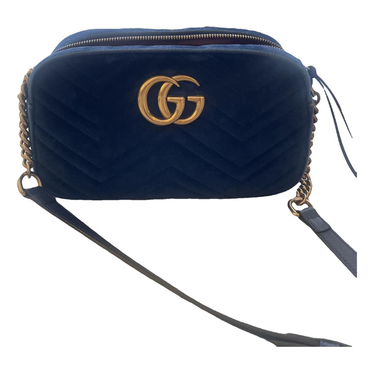 GG Marmont velvet crossbody bag