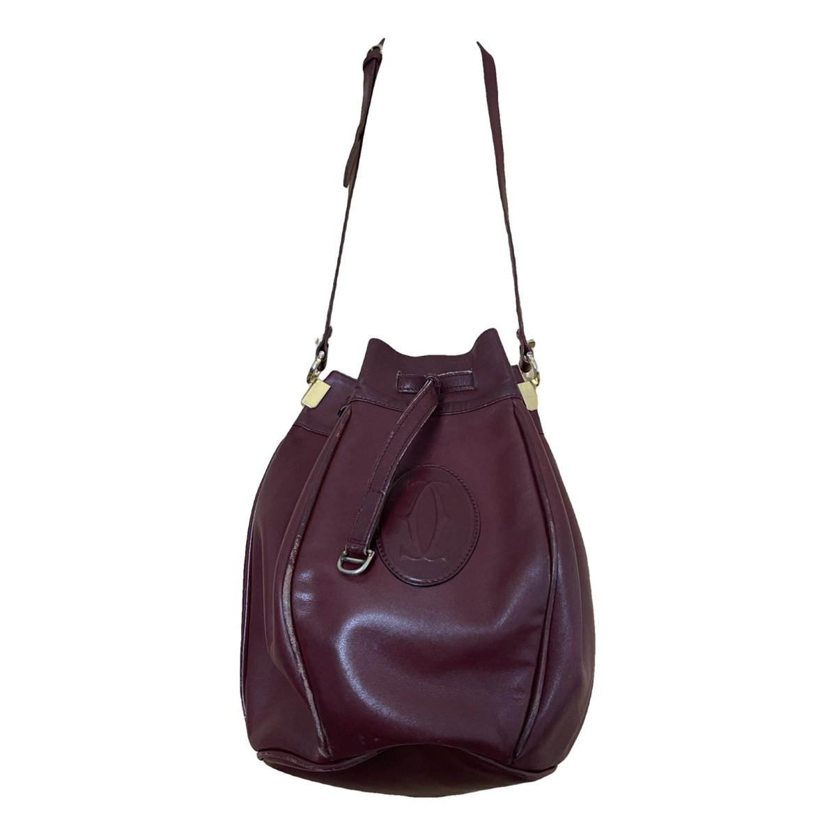 Seau leather crossbody bag