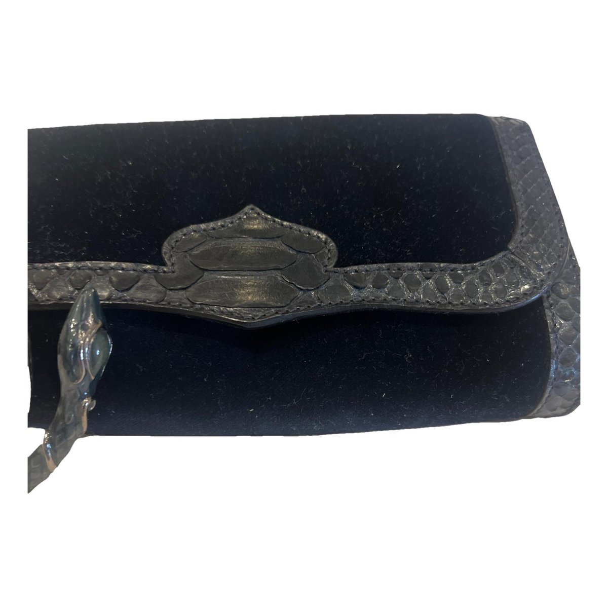 Velvet clutch bag