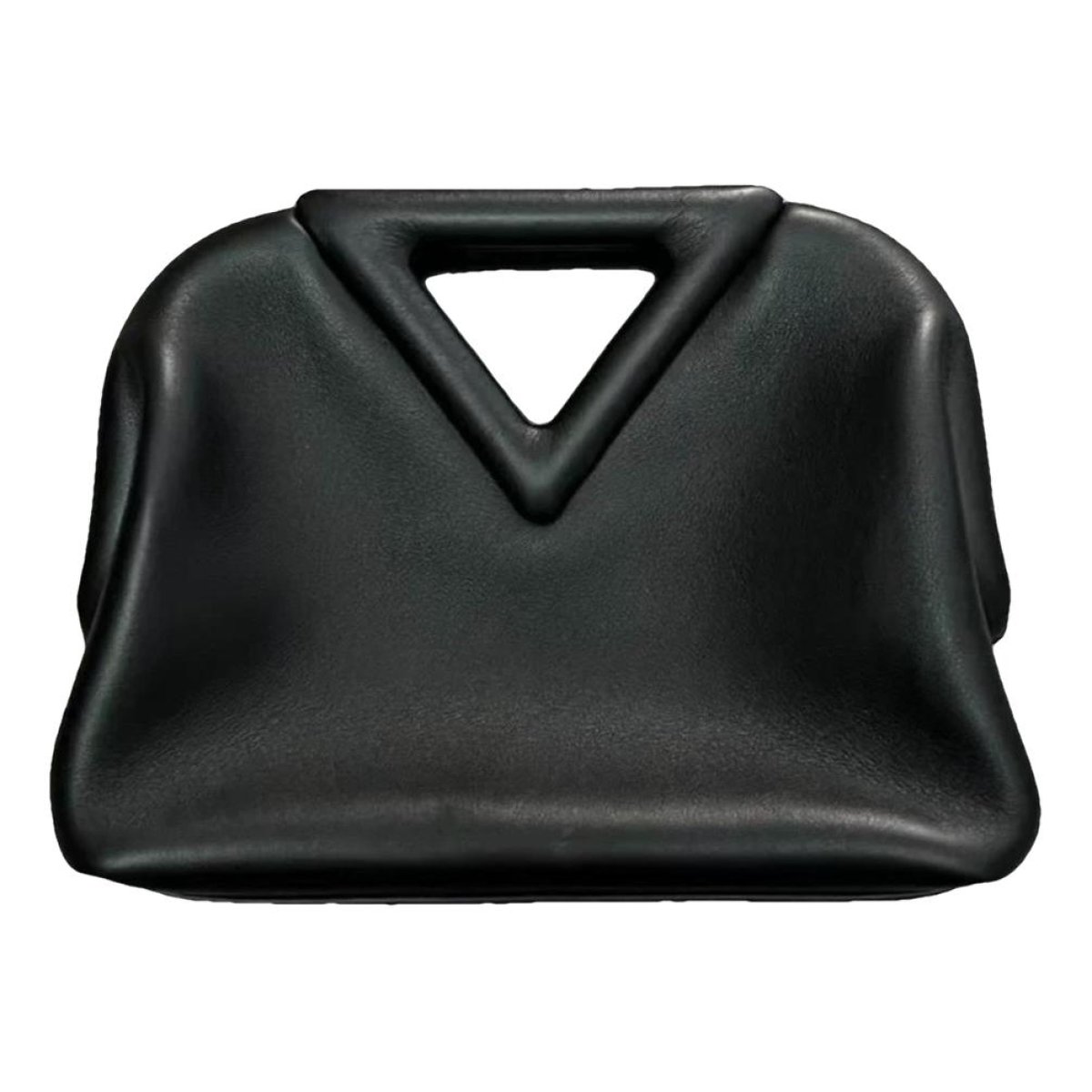 Point leather handbag