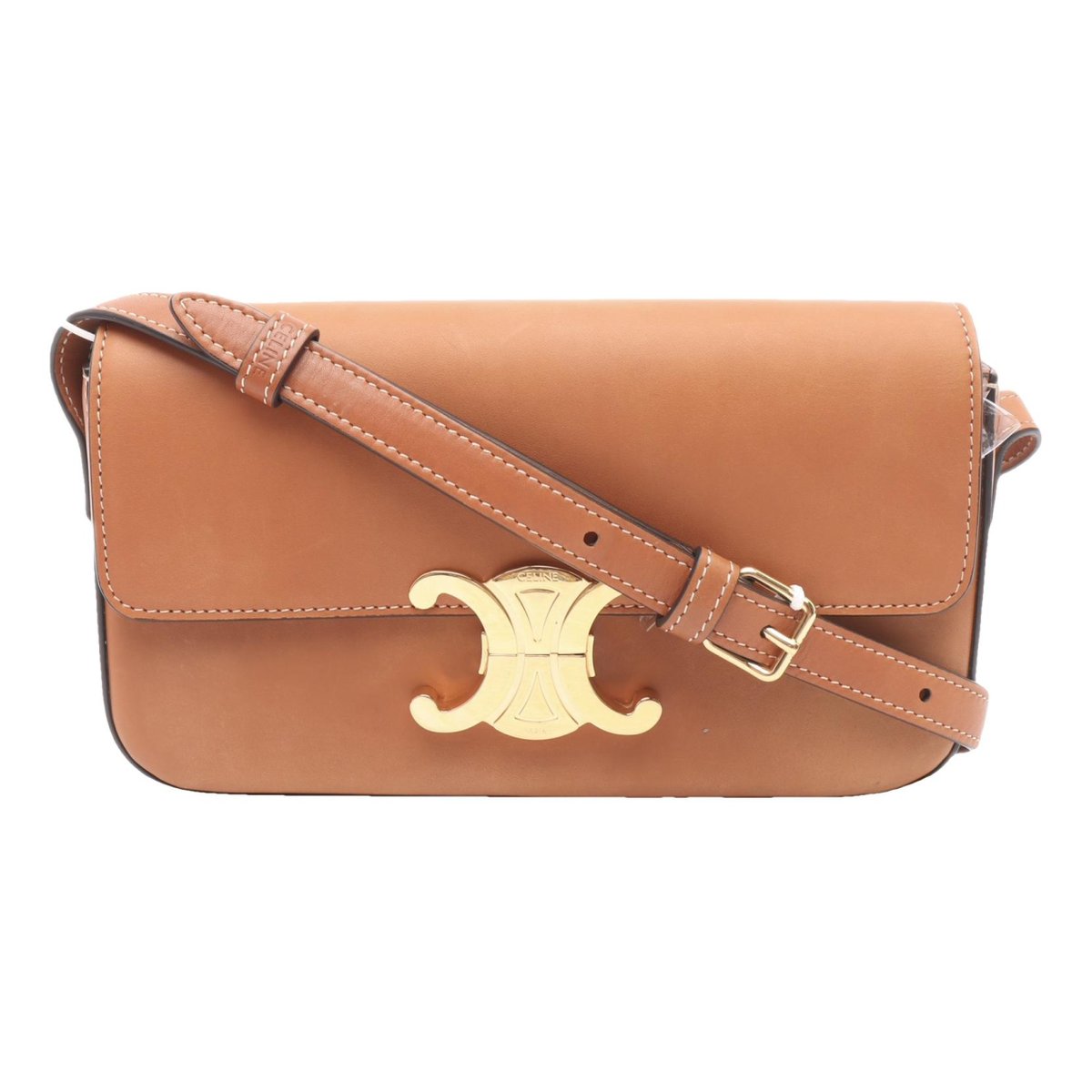 Triomphe Long leather handbag