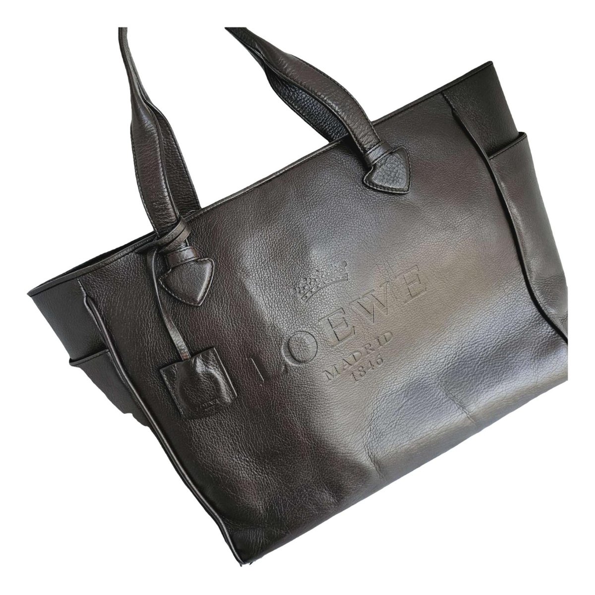 T Shopper leather tote