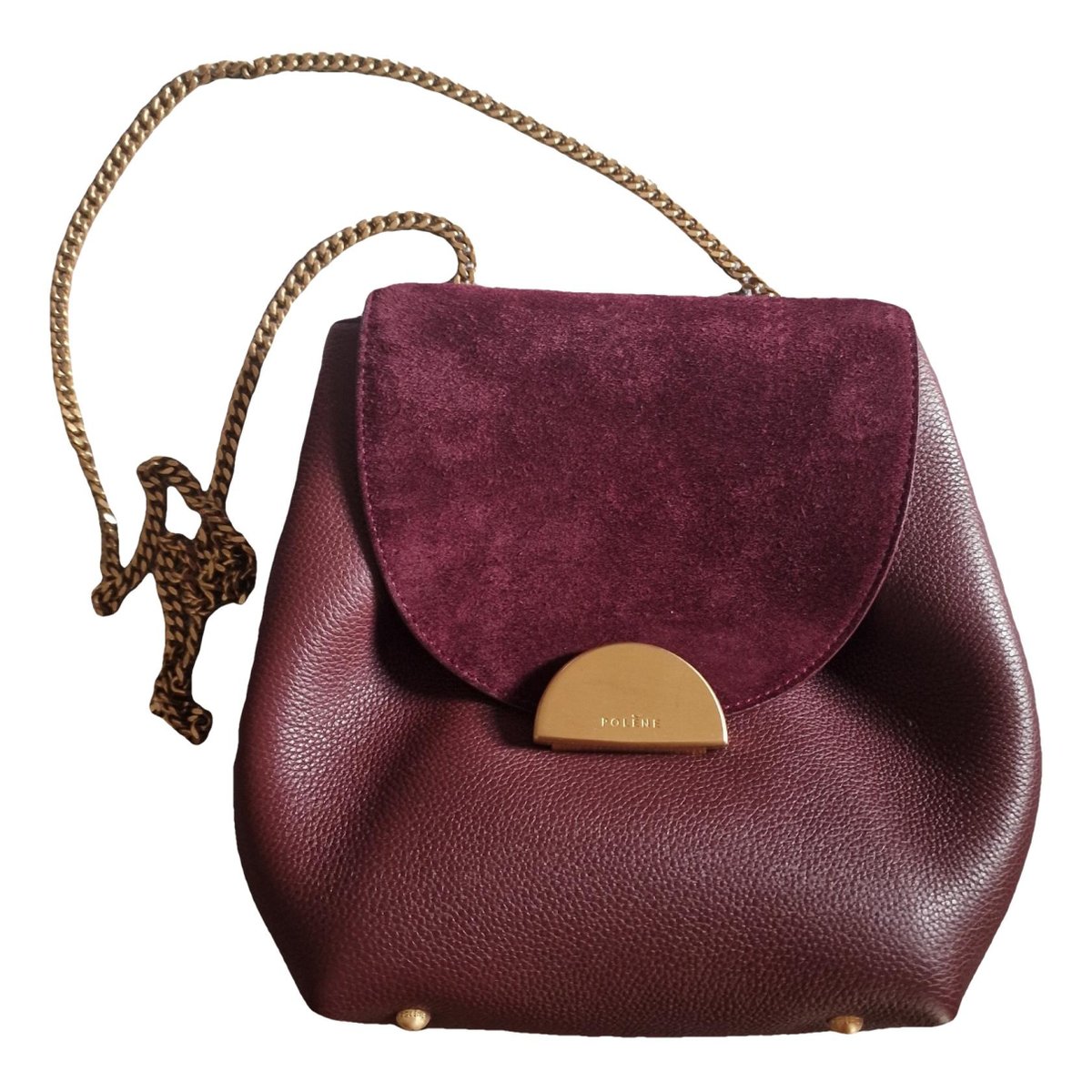 Numéro un mini leather clutch bag