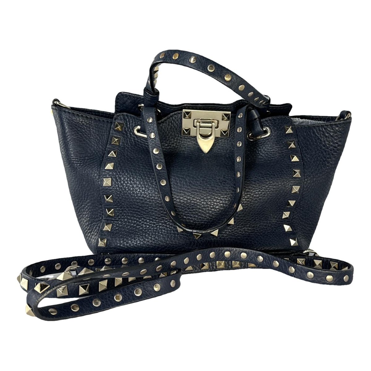 Micro Rockstud leather crossbody bag