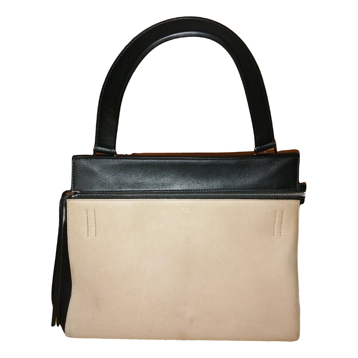 Edge leather handbag