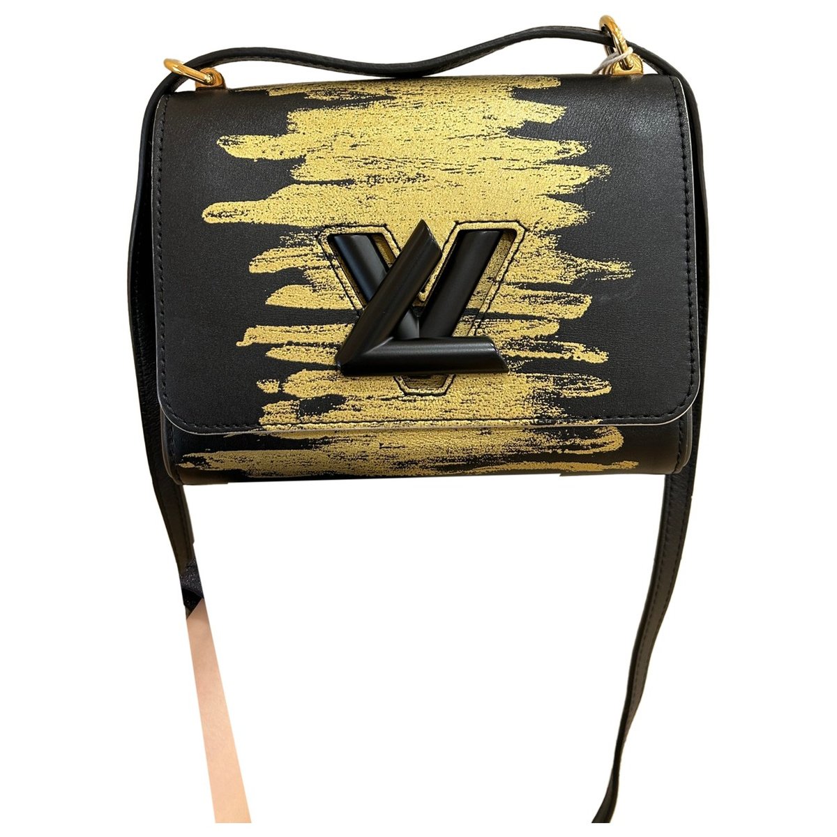 Twist leather crossbody bag