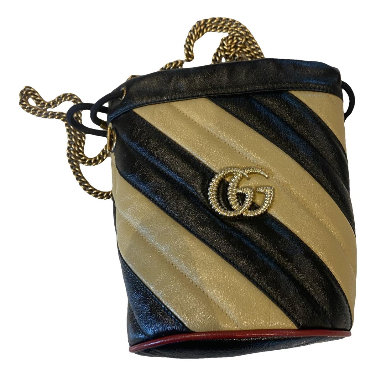 GG Marmont Chain Bucket leather crossbody bag
