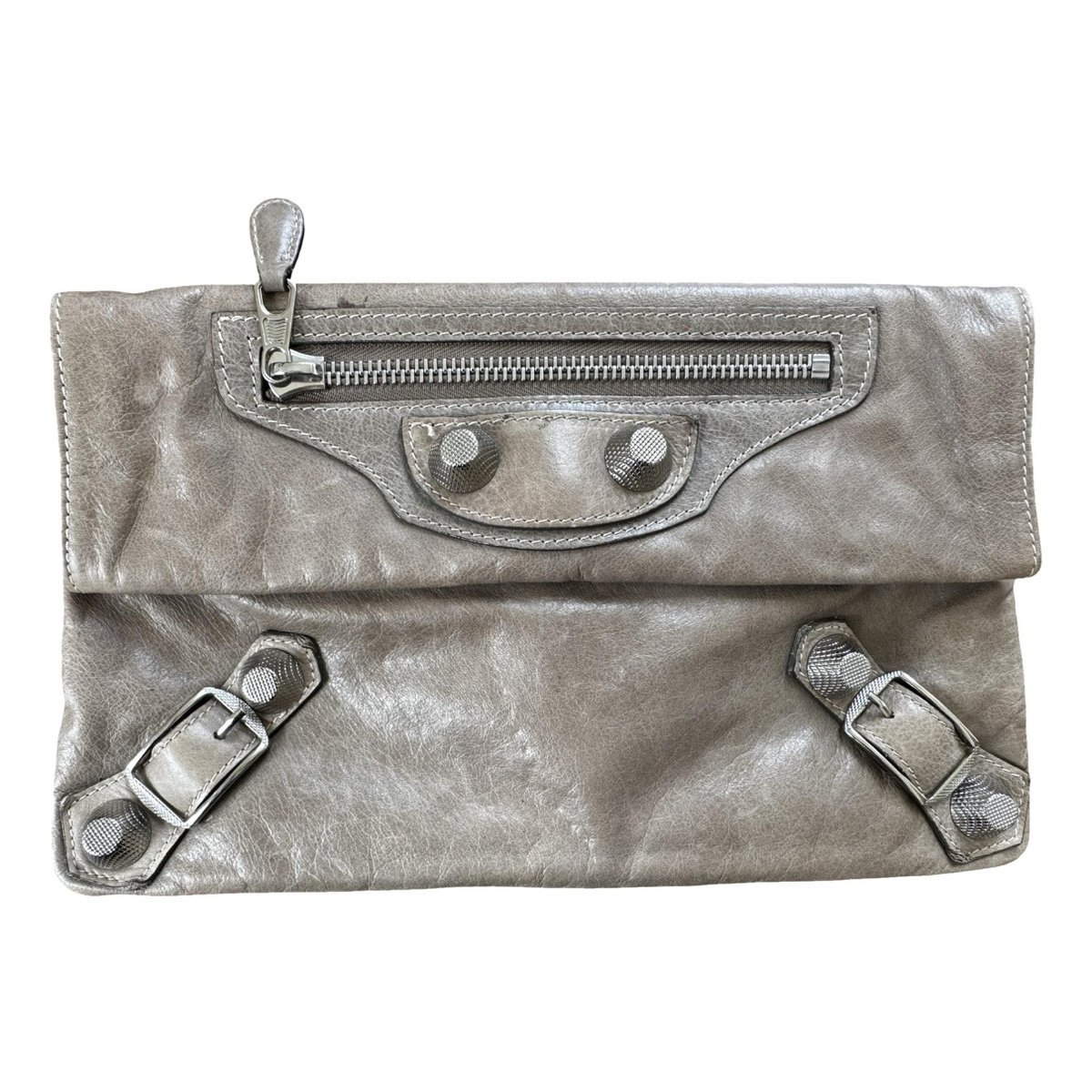 Envelop leather clutch bag