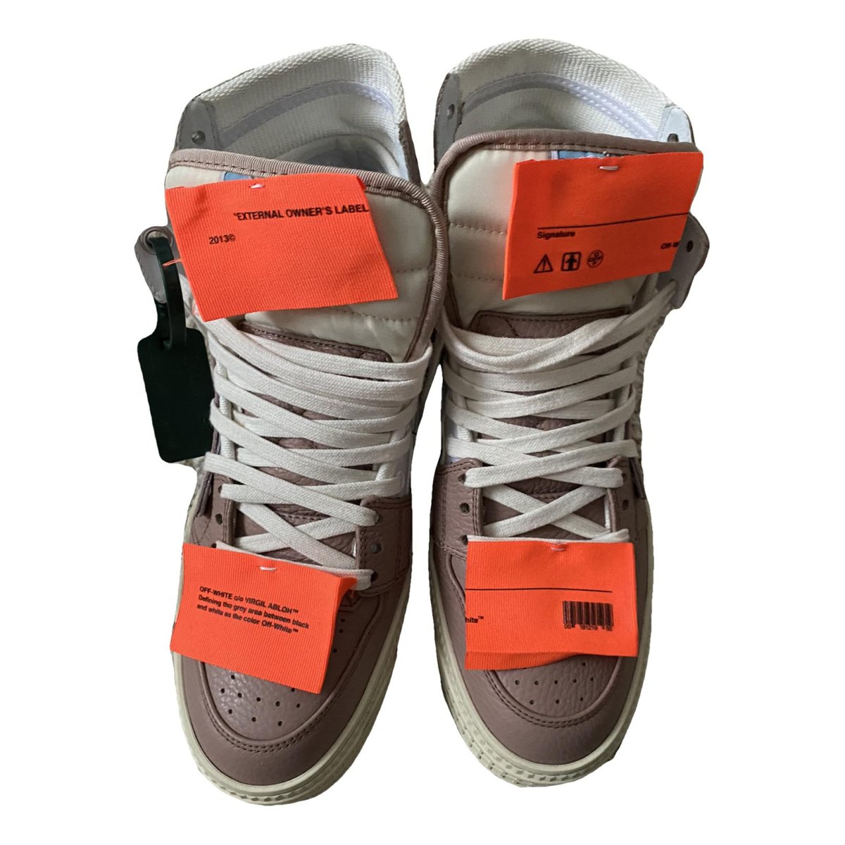 Off-Court leather trainers