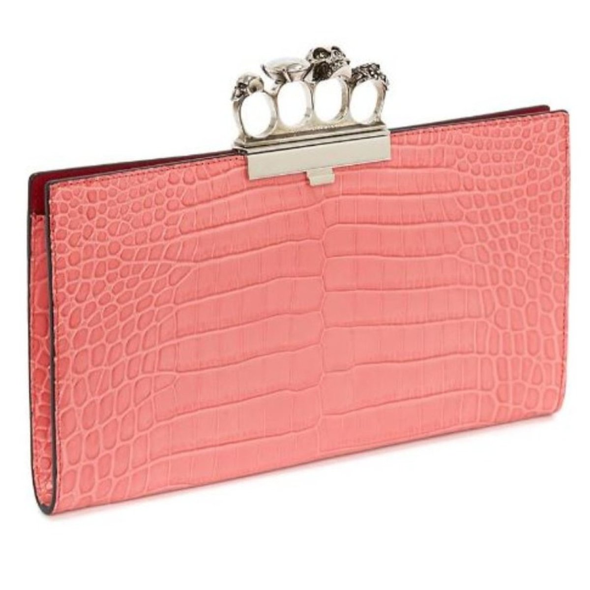 Knuckle leather handbag