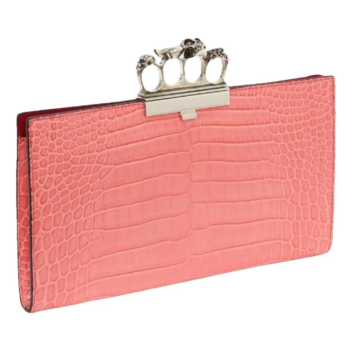 Knuckle leather handbag