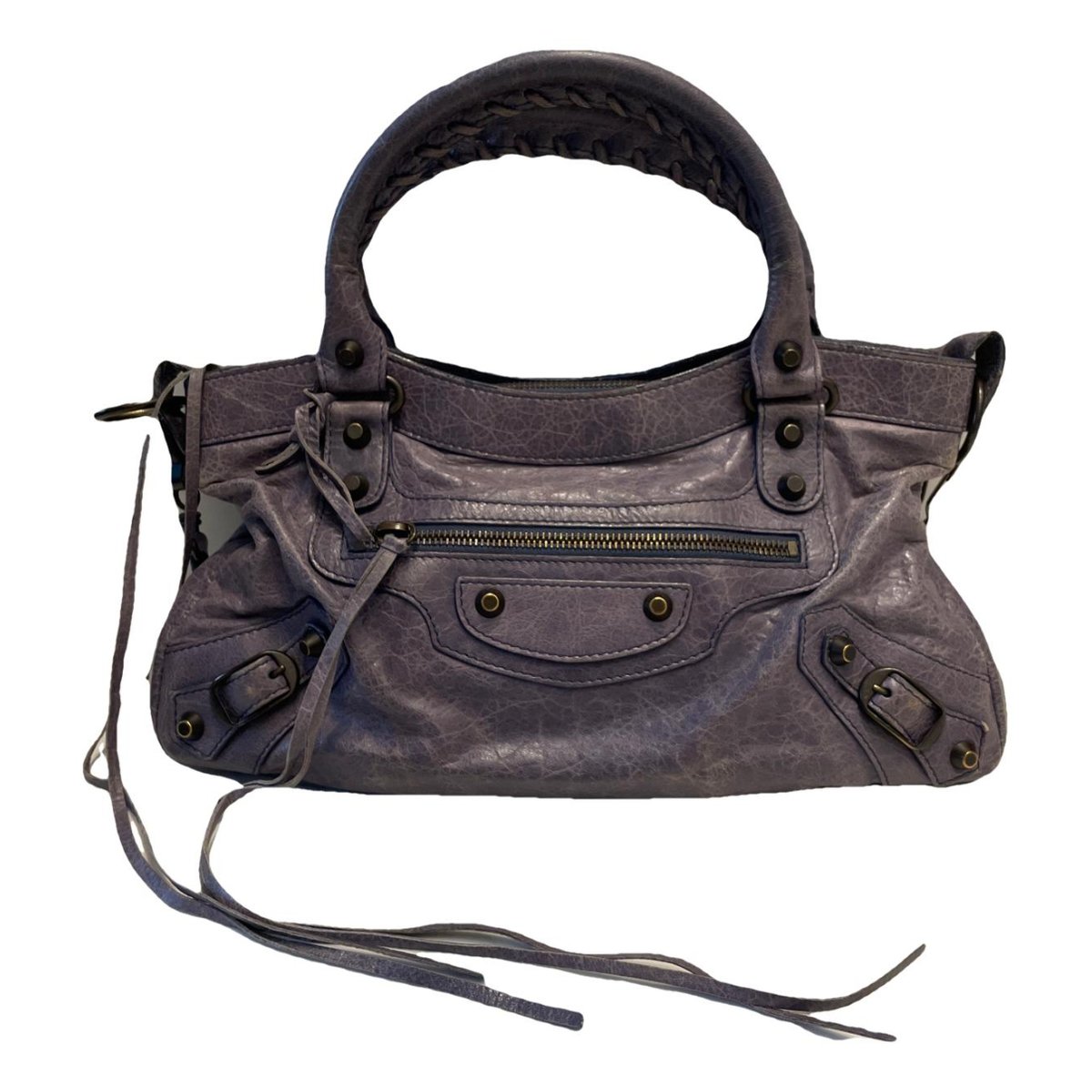 First leather handbag